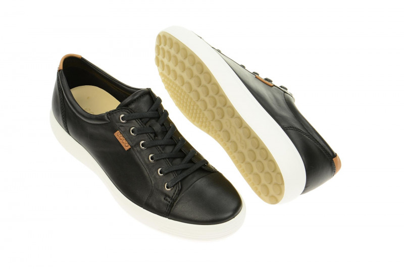 Ecco Soft 7 Schuhe schwarz weiß 430004