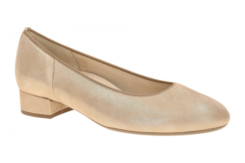 Gabor Pumps beige sand Glitzer 3001