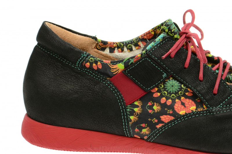 Think Aloa Schuhe schwarz rot Sneakers 5-85094-03