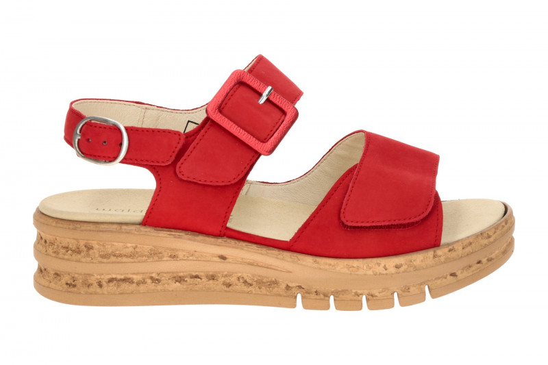 Waldläufer Arlene Plateau Sandale rot K-Weite 677001