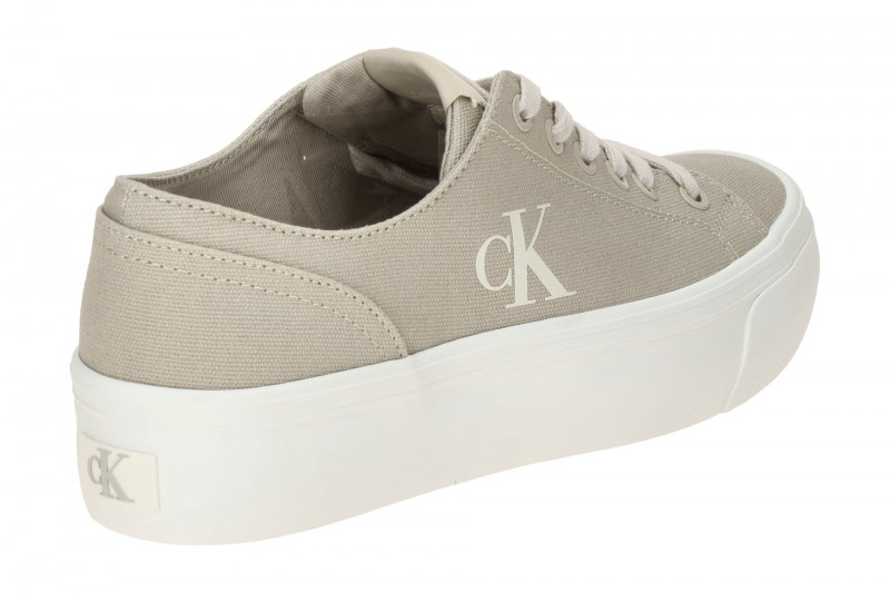 Calvin Klein Schuhe Vulc Flat Plateau beige Damen Textil