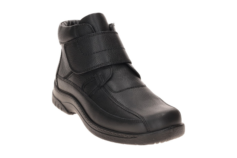JOMOS Warmfutter Stiefelette schwarz H-Weite Klett 406501