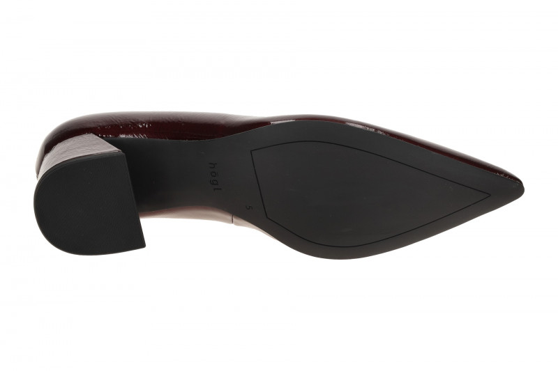 Högl 4531 Pumps rot cabernet Lack metallic