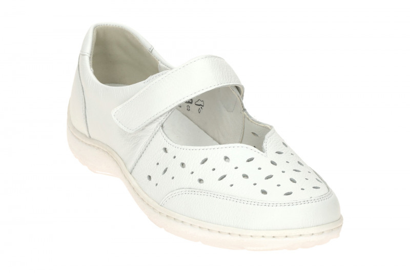 Waldläufer Henni Mary-Jane Schuhe weiß H-Weite 496325