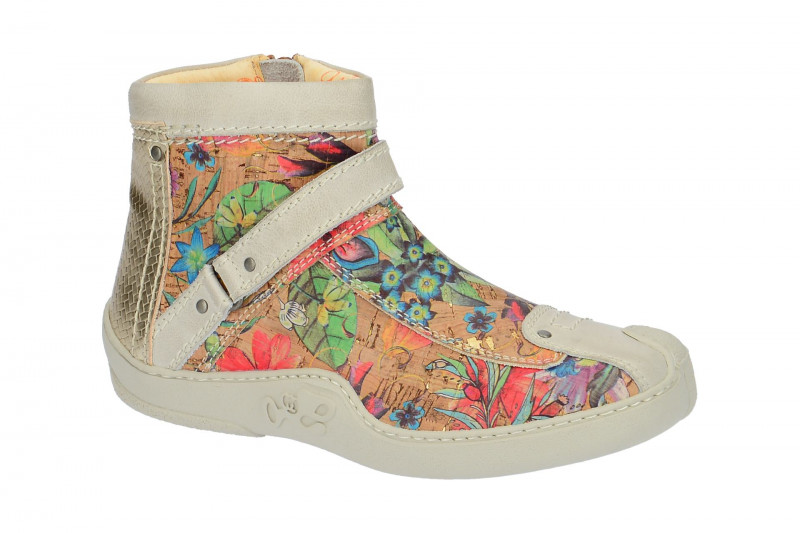 Eject Skat Stiefelette weiß Kork Print