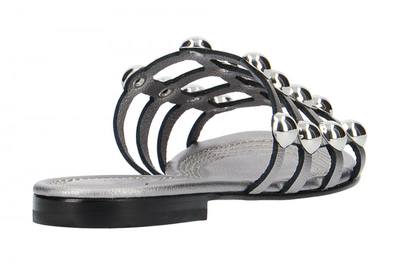 K&S Elle Pantolette grau metallic