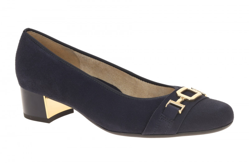 ARA Nizza Pumps blau night H-Weite 12-35832