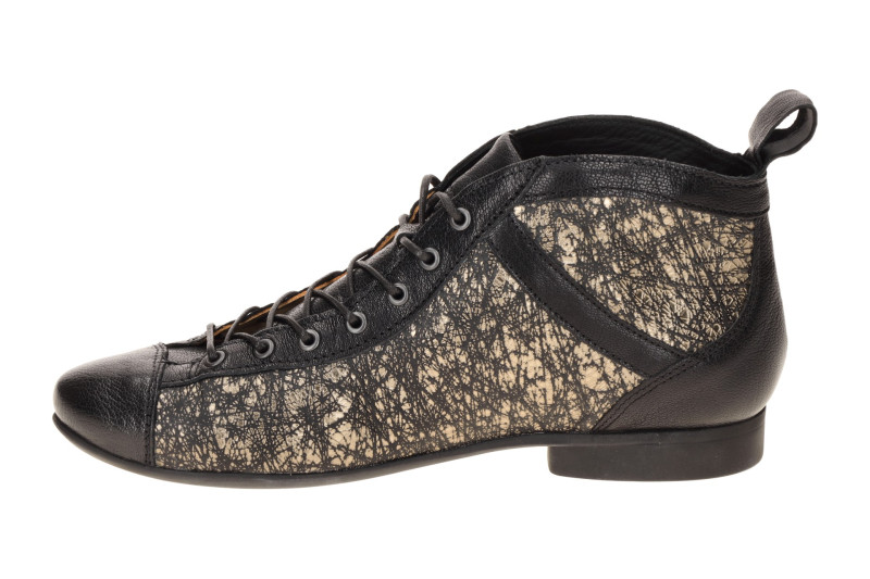 Think Guad 2 Schnür Stiefeletten schwarz gold metallic 618