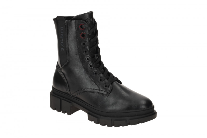 s.Oliver Stiefeletten Damen schwarz Boots dünn gefüttert 5-25221