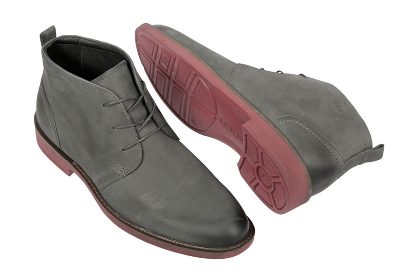 Ecco Biarritz Stiefeletten in dunkelgrau Nubuk