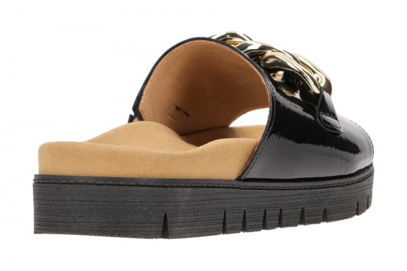 Gabor Glamour Pantolette schwarz Lack 83.743.97