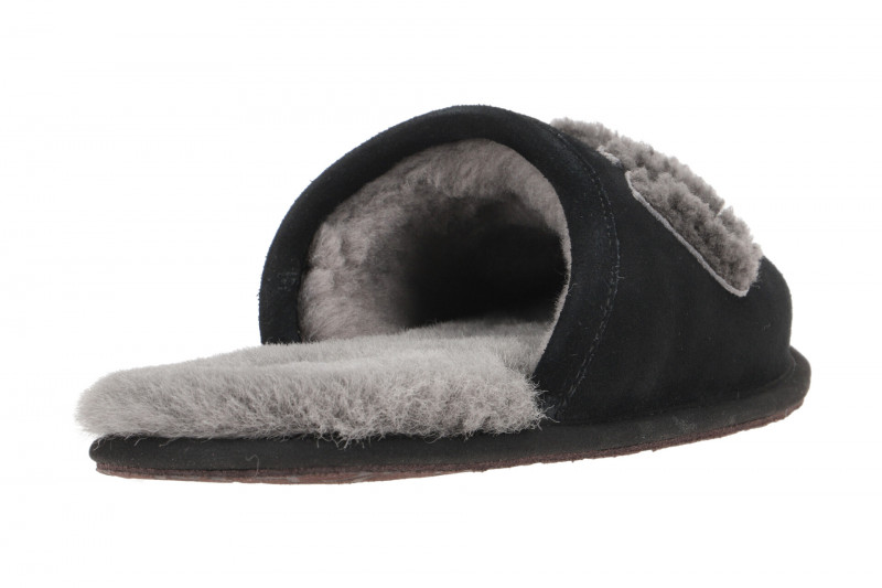 UGG SCUFF LOGO SHEEPSKIN Hausschuhe schwarz 1123773