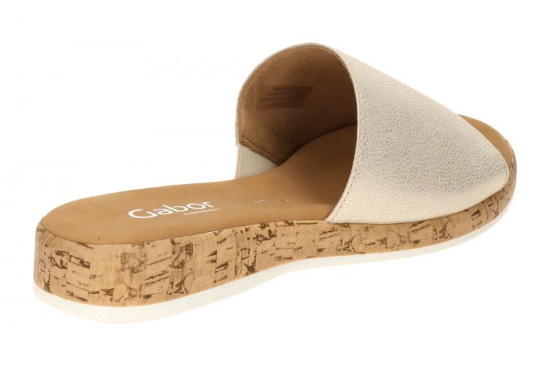 Gabor Glamour Pantolette silber grau metallic 82.730.13