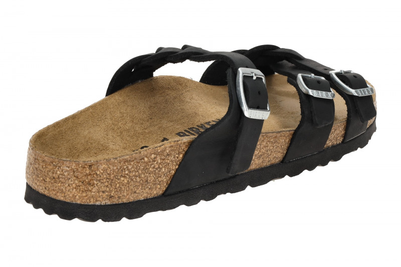 Birkenstock Franca Braided Pantolette schwarz SCHMAL WEITE 1026334