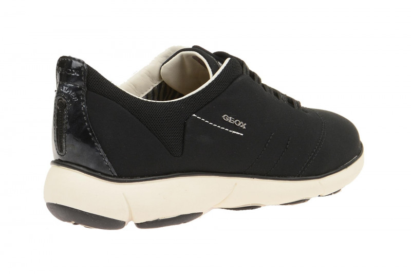 Geox Nebula Damen Schnür- Schuhe schwarz D621EA