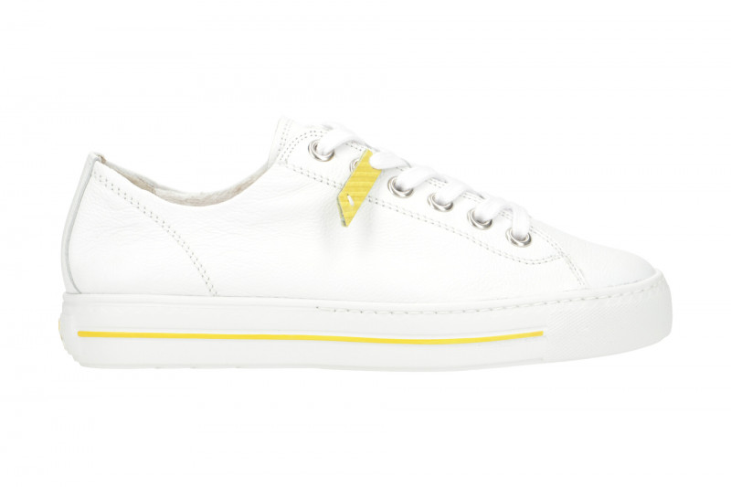 Paul Green Sneaker Schuhe weiß gelb 4960