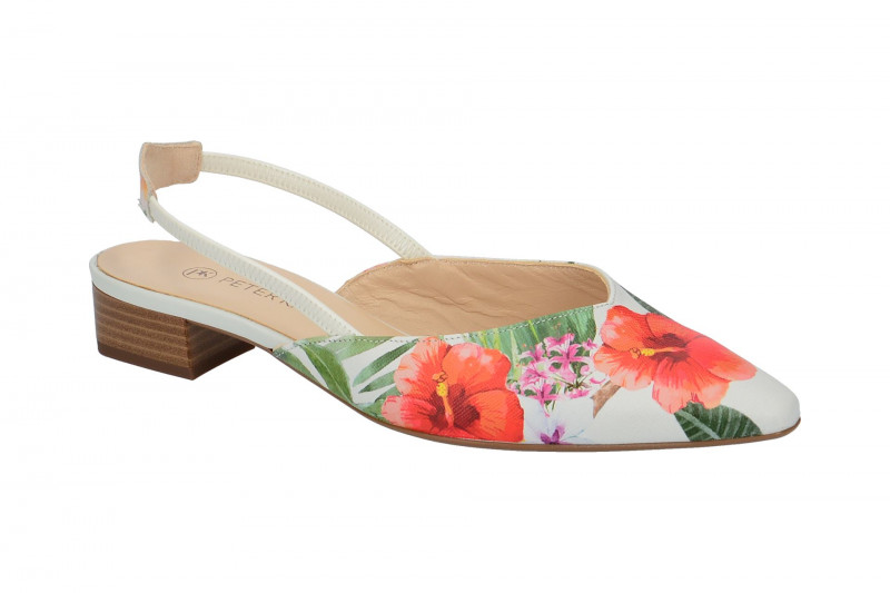 Peter Kaiser Sling Pumps Carsta weiß tropica 22177/980