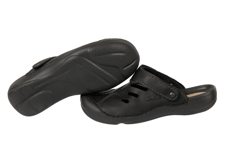 Clarks Wild Vibe schwarz Herren Pantoletten