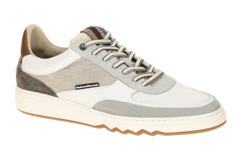 Floris van Bommel De Kupster Schuhe weiß grau Sneaker 10143