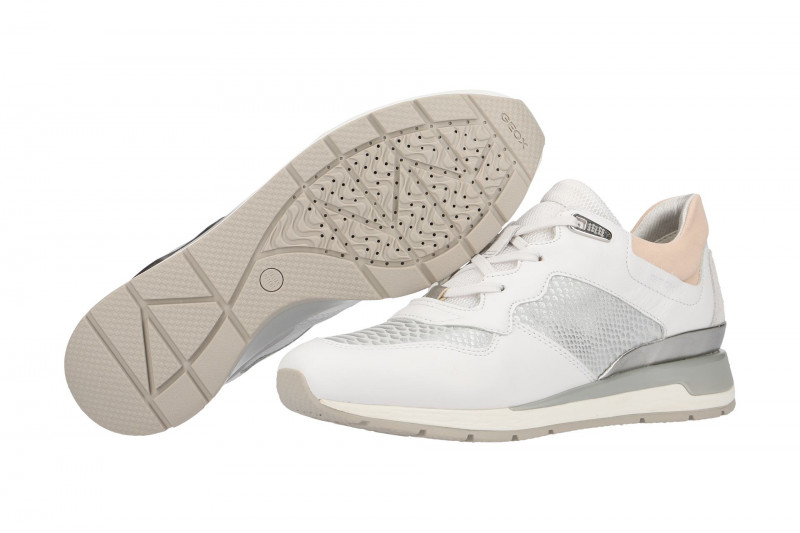 Geox Schuhe Shahira weiß grau D62N1B