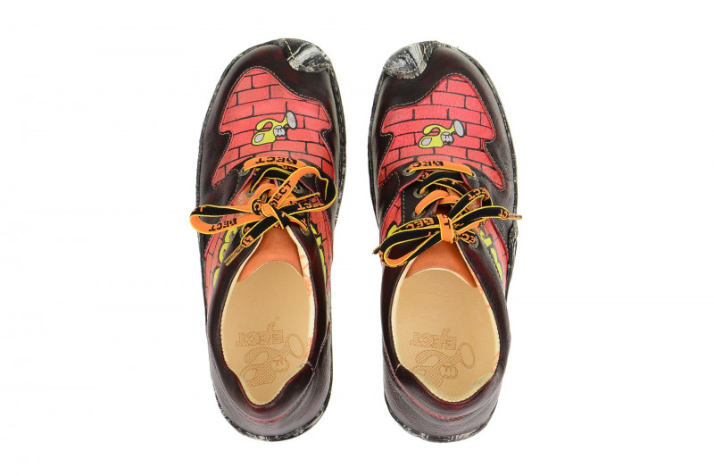 Eject Skat Schuhe schwarz orange print
