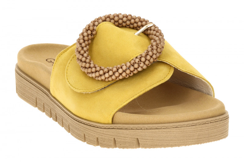 Gabor Pantolette gelb Velour 83.745.10
