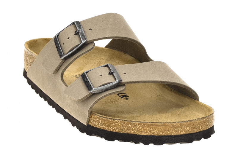Birkenstock Arizona BS Pantolette grau taupe Normal Weit 1032019