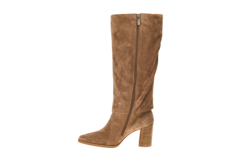 Paul Green Stiefel braun nut Langschaft überlappend 8329