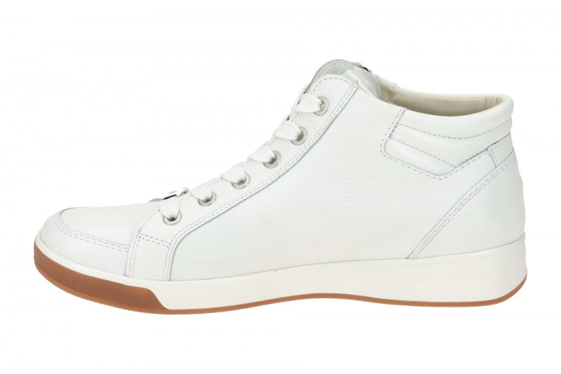 ARA Rom Schuhe Mid-Sneaker weiß Glattleder 12-44499