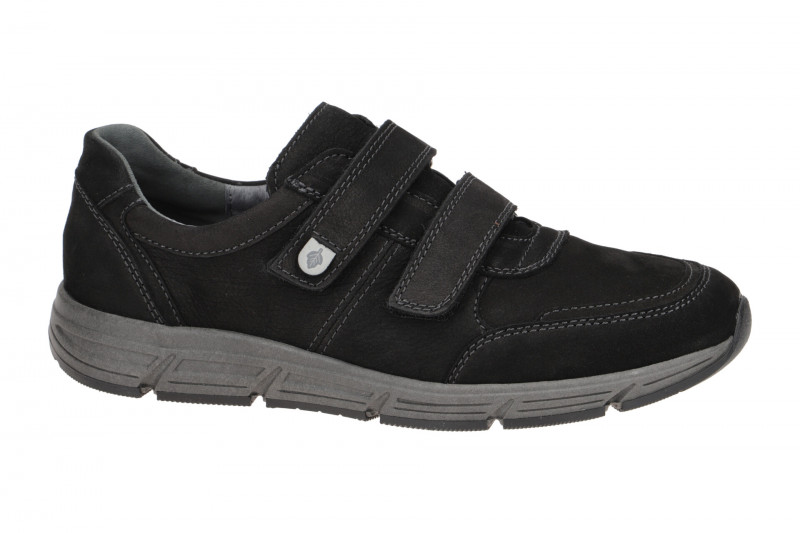 Waldläufer Haslo Schuhe Herren schwarz Klett Nubuck 323301