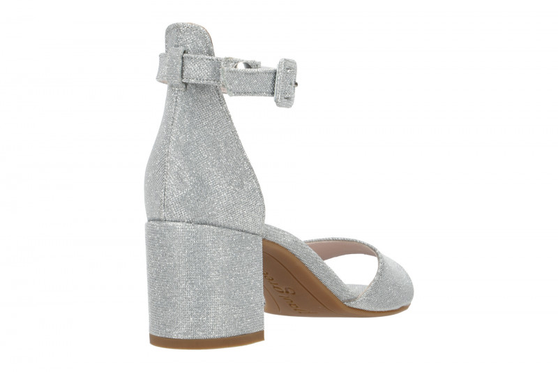 Paul Green Sandalette silber Glitzer 7469