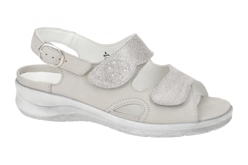 Waldläufer Merle Sandale grau silber M-Weite