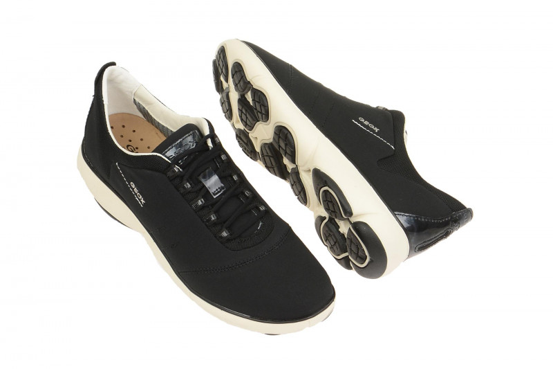 Geox Nebula Damen Schnür- Schuhe schwarz D621EA