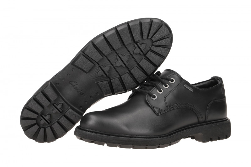 Clarks Batcomb Tie Schuhe schwarz GORE-TEX