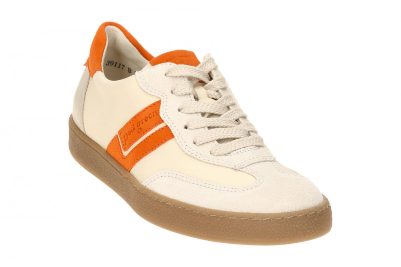Paul Green Schuhe Snaeker grau beige Velour 5437