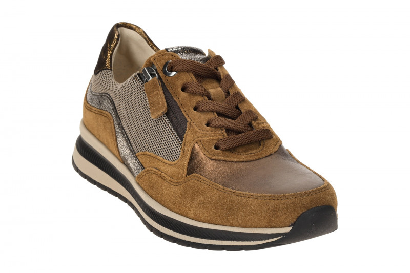 Gabor comfort Sneaker Schuhe braun kupfer metallic 76.318.67