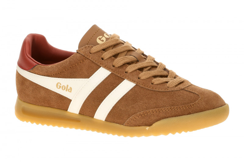 Gola Torpedo Damen Sneakers Schuhe braun rot Velour CLB761