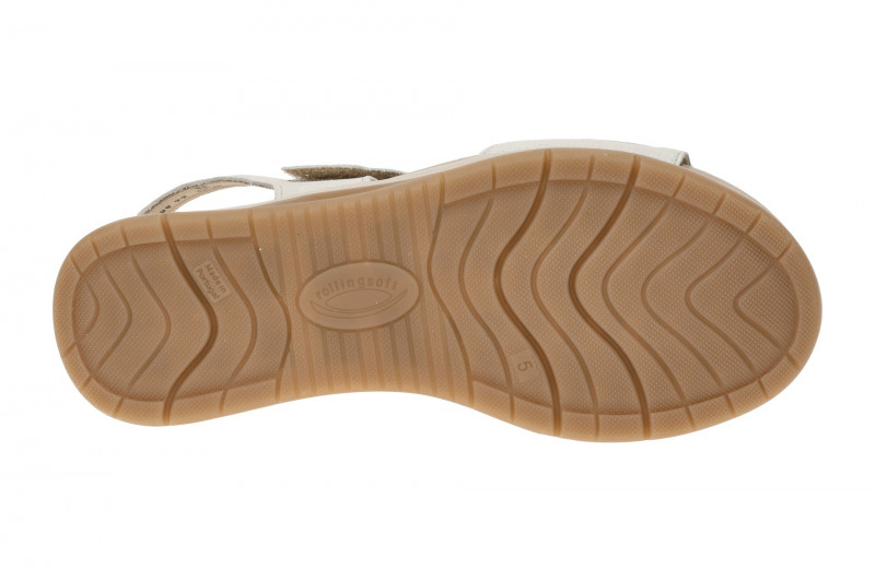 Gabor RollingSoft Sandale weiß silber 86.885.80