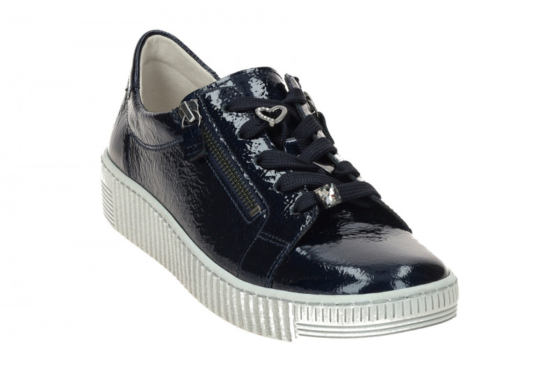 Gabor Schuhe Sneaker blau dark-blue Lack 73.339.96