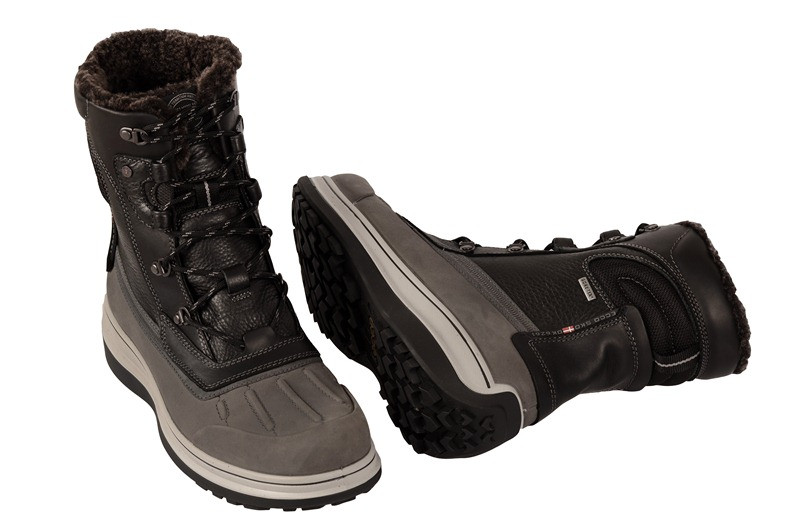 Ecco Roxton Stiefel grau schwarz Gore-Tex