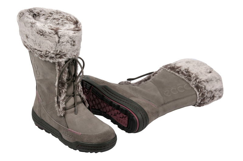 Ecco Siberia Stiefel grau Winterstiefel Boots