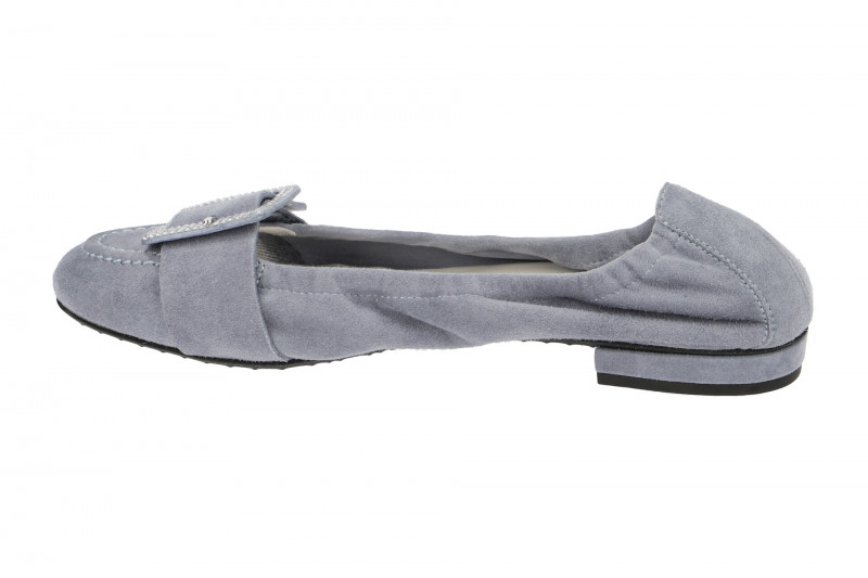 K&S Malu Ballerinas blau Samt 10490