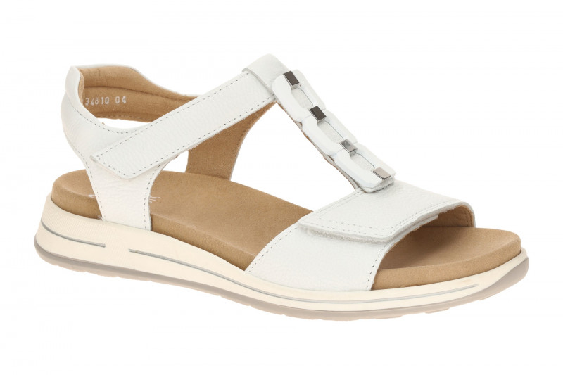 ara Osaka T-Steg Sandale weiß silber H-Weite 12-34810