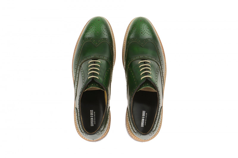 Gordon & Bros Levet Schuhe grün Rahmengenäht 2506-E