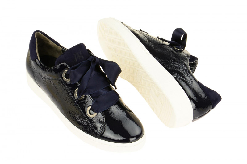 Paul Green Sneaker Schuhe blau Lack 4539