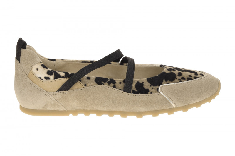 Paul Green Slipper Mary Jane beige schwarz gefleckt 1191