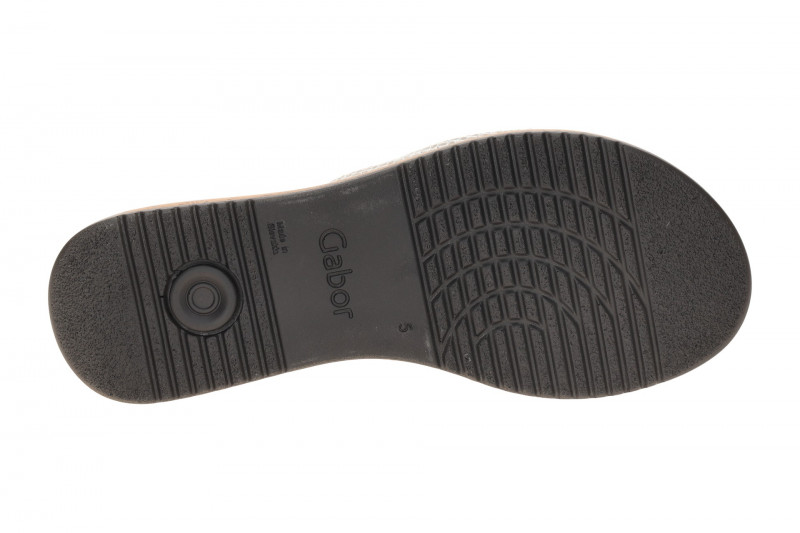 Gabor Plateau Pantolette grau metallic Kork 82.740.61