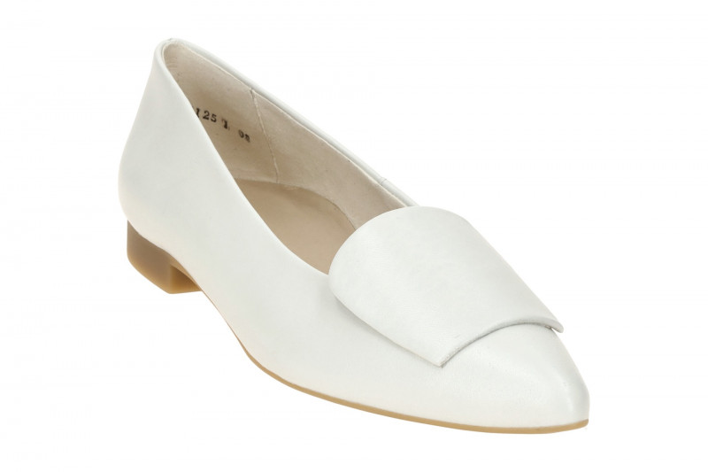 Paul Green Ballerinas weiß offwhite Seidenmatt 3792