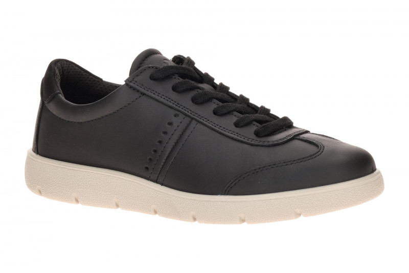 Ecco Bella 2 Schuhe Sneaker schwarz matt Glattleder 239363