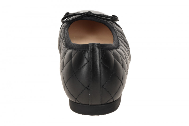 Gabor comfort Ballerina schwarz Nappa gesteppt 62.612.57